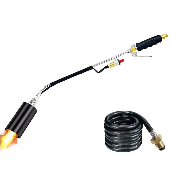 OZNALA BTU LPG Gas Spring Summer Adjustable Propane Torch Weed Burner Blow Torch Flame Weeder Hose
