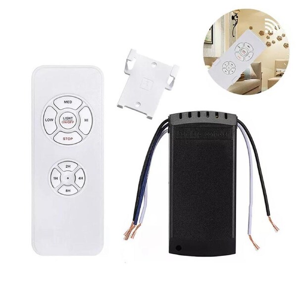 OZNALA Universal Wireless Ceiling Fan Remote Lamp Light Timer Receiver Control Kit/Tool Timing Intelligent Switch Home