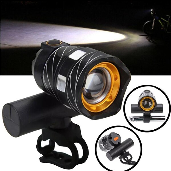 OZNALA 15000LM Bike Light LED USB Back Front Headlight Rechargable Bicycle Waterproof