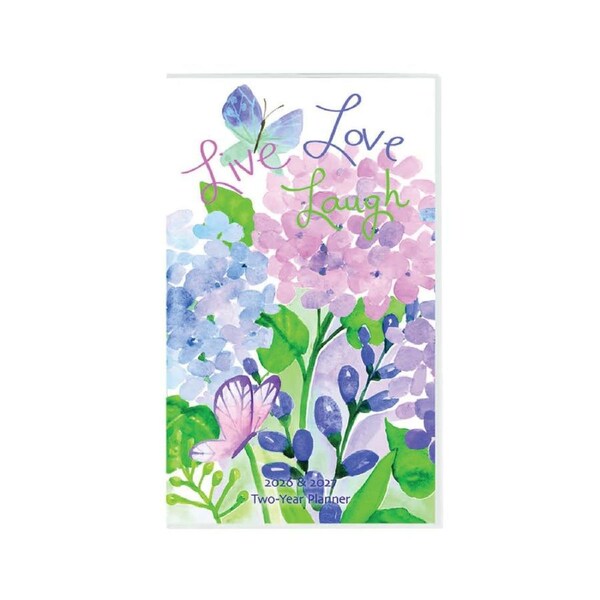 2026-2027 2-Year Planner Live, Laugh, Love Pocket Month to View, Graphique de France GF45190
