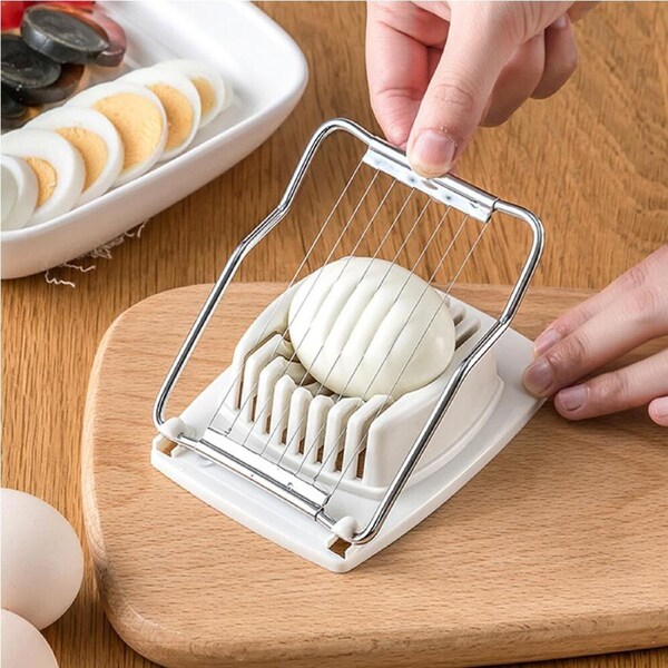 2 Pack Kitchen Egg Slicers Chopper Stainless Steel Fruit Salad Cutter Egg Tools