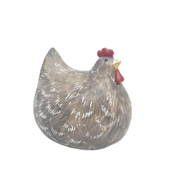 Urban Chicken Resin Decorative Ornament Statue Small 9cm Brown