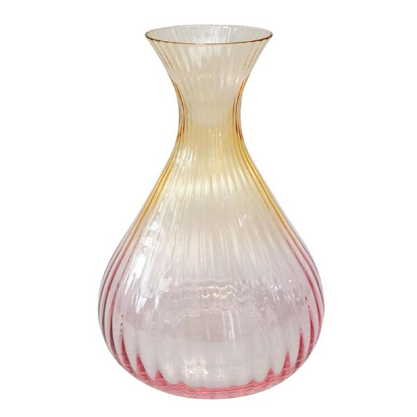 Urban Ellie Ombre 2L Glass Decanter Pitcher Jug 24x10cm Pink/Yellow
