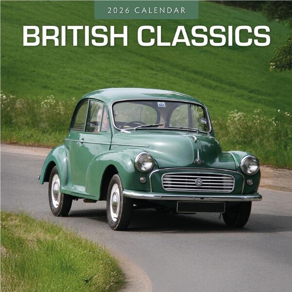 2026 Calendar British Classics 16-Month Square Wall, Red Robin RR261349