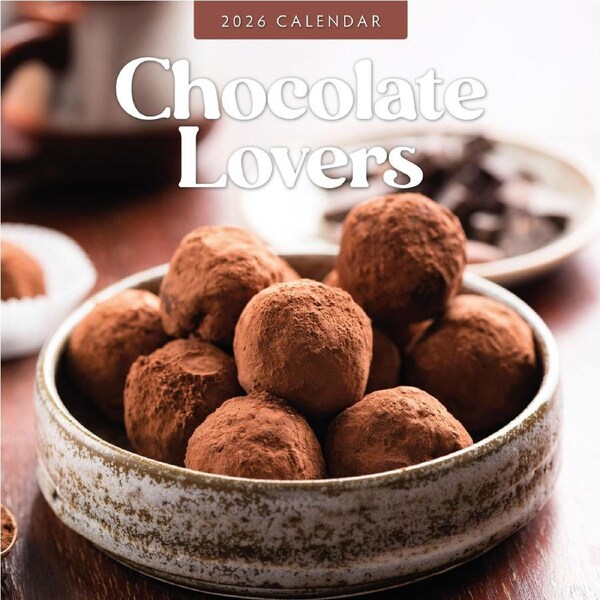 2026 Calendar Chocolate Lovers 16-Month Square Wall, Red Robin RR261241