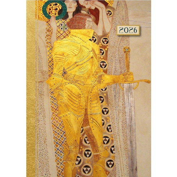2026 Planner Klimt A6 Week to View Flexi, The Gifted Stationery GSC26530