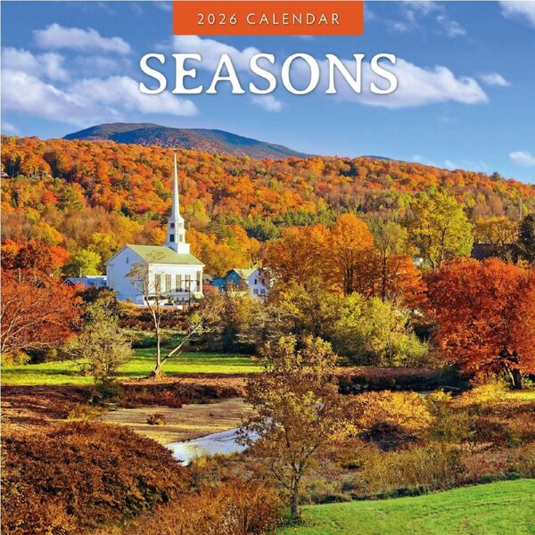2026 Calendar Seasons 16-Month Square Wall, Red Robin RR261297
