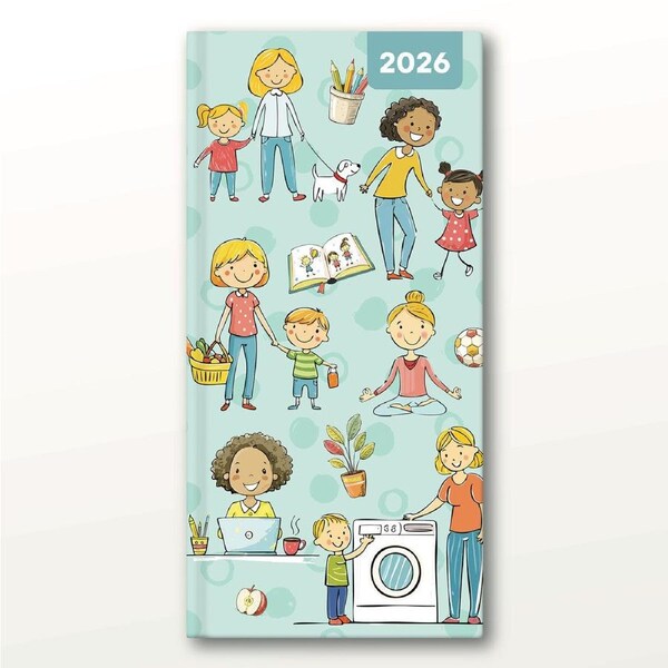 2026 Planner Mum's Diary Pocket Week to View, Red Robin RR266104