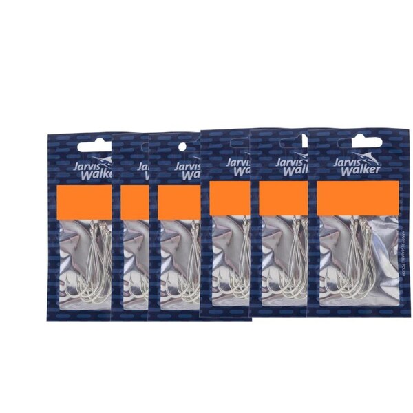 6x 4PK of Sz 6/0 Jarvis Walker Duratuff Kirby Fishing Hooks