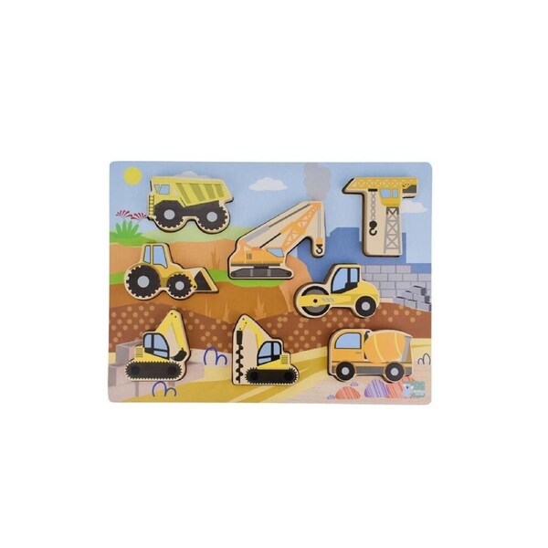 Koala Dream Wooden Chunky Construction Vehicle Kids Toy Puzzle 12m+