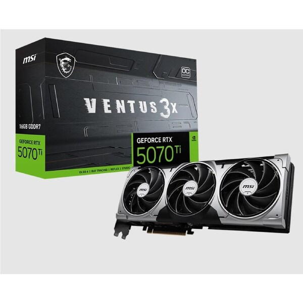 MSI nVidia GeForce RTX 5070 Ti 16G VENTUS 3X OC