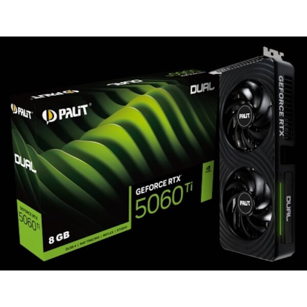 PALIT RTX5060Ti DUAL 8G GDDR7 128bit 3-DP HDMI NE7506T019P1-GB2062D