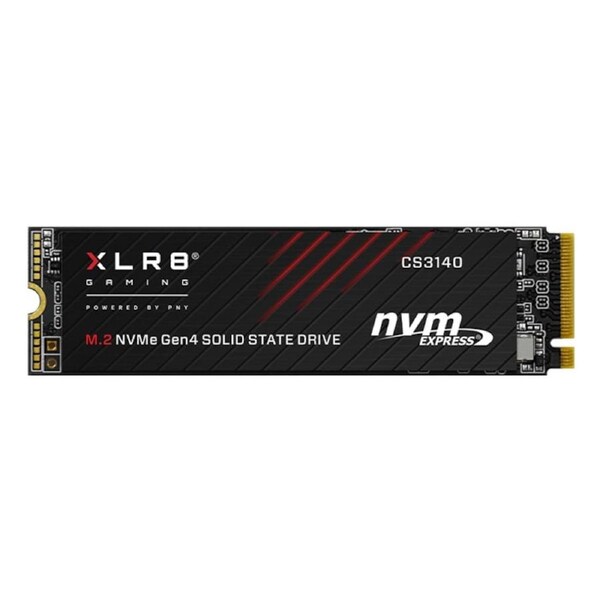 PNY CS3140 2TB NVMe Gen4 SSD M.2 7500MB/s 6850MB/s R/W 1400TBW 650K/700K 2M hrs MTBF 5yrs