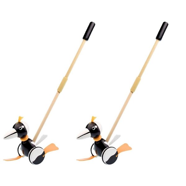 2PK Koala Dream Wooden Push Along Magpie Baby/Toddler Walker Toy 12m+