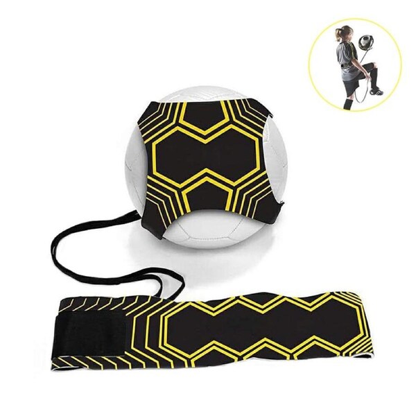 Nevenka Football Kick Throw Trainer Soccer Training Aids Adjustable Waist Belt-Pu Tong