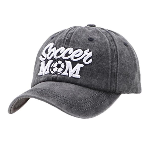 Nevenka Embroidered Baseball Cap Adjustable Washed Cotton for Women Men-Soccer