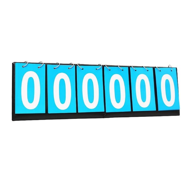 Nevenka Portable Table Top Scoreboard 6 Digits for Multi Competitive Sports-Blue