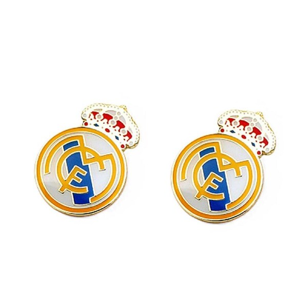 Nevenka 2 Pcs Soccer Club Logo Pin Metal Crest Cufflinks Souvenir Gift-1