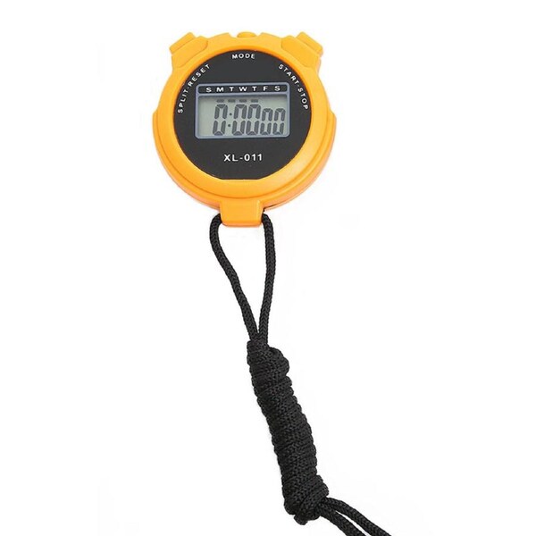 Nevenka Stopwatch Sport Timer Shockproof Large Screen Digital with Lanyard-Orange