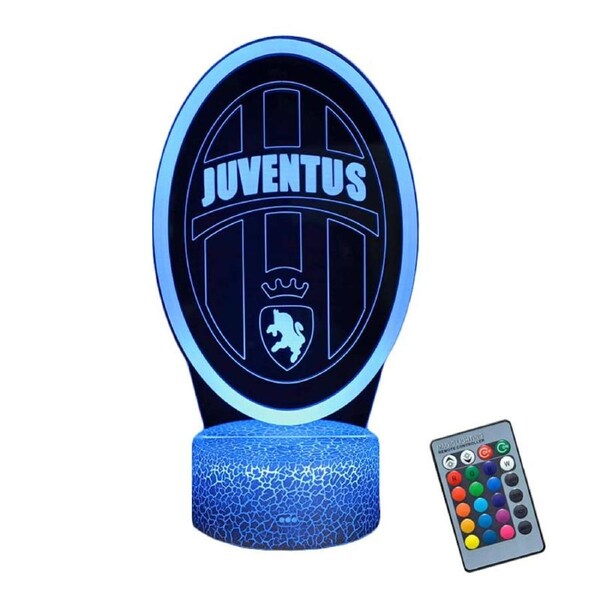 Nevenka Soccer Night Light 3D Illusion Lamp 16 Colors Change Smart Touch and Remote Control-N