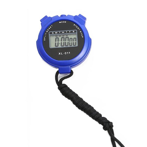 Nevenka Stopwatch Sport Timer Shockproof Large Screen Digital with Lanyard-Blue