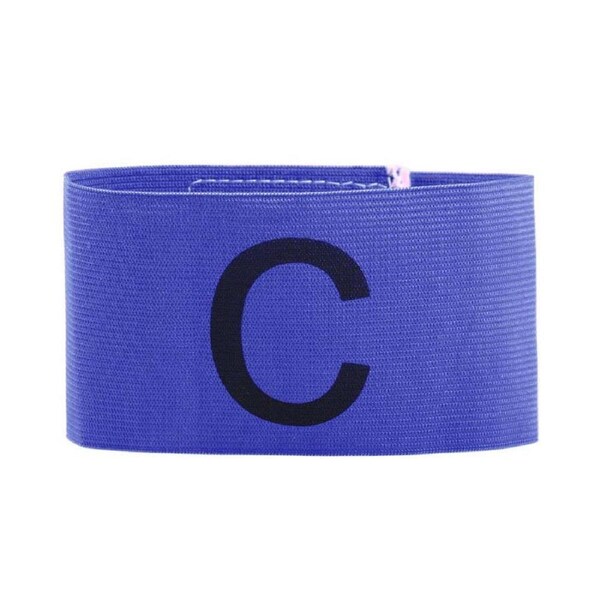 Nevenka Soccer Captains Elastic Armbands Adjustable Size for Adult Youth-Solid Royal Blue