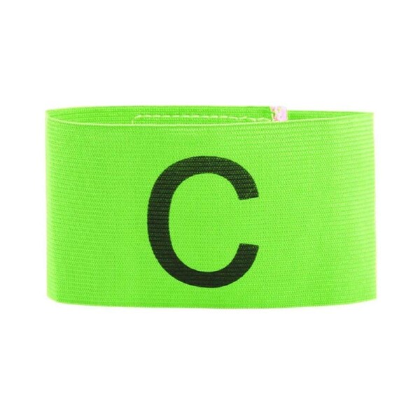 Nevenka Soccer Captains Elastic Armbands Adjustable Size for Adult Youth-Solid Green