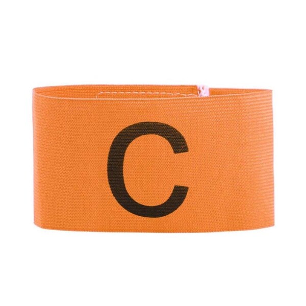 Nevenka Soccer Captains Elastic Armbands Adjustable Size for Adult Youth-Solid Orange