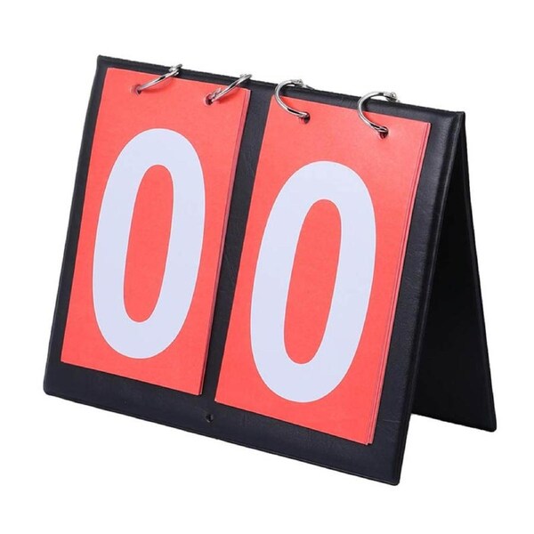 Nevenka Portable Table Top Scoreboard 2 Digits for Multi Competitive Sports-Red