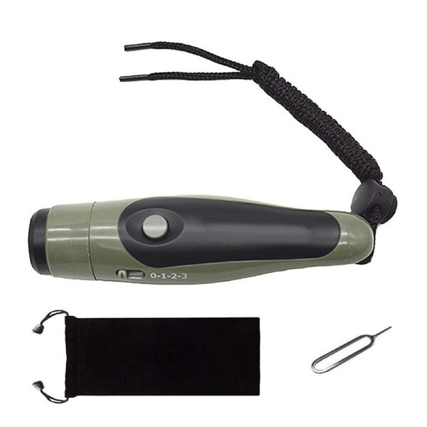 Nevenka Electronic Whistle Adjustable 3 Different Loud for Referees Coaches-Grey