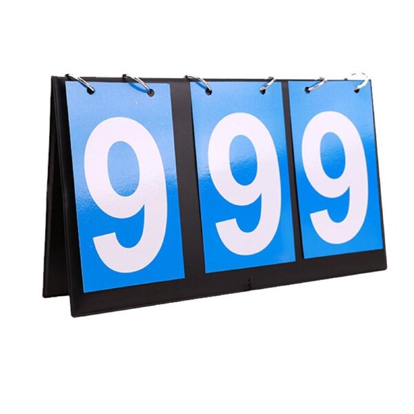 Nevenka Portable Table Top Scoreboard 3 Digits for Multi Competitive Sports-Blue