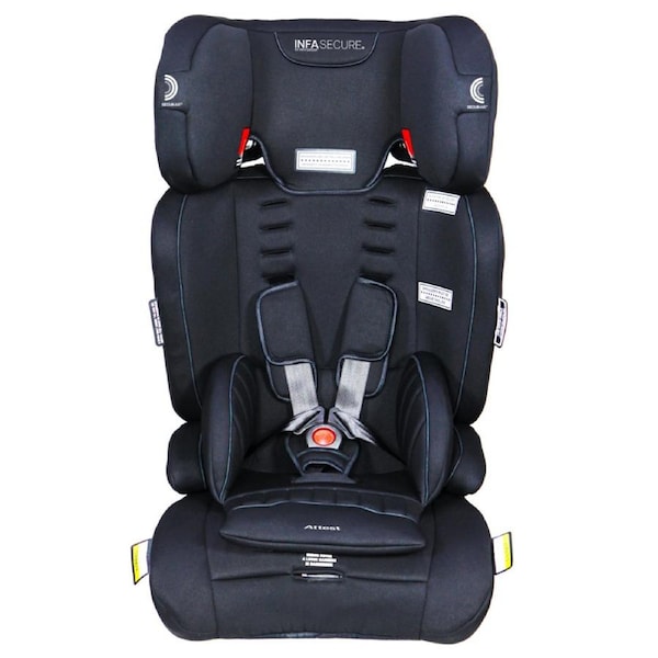 InfaSecure Attest Quantum Pro Black Convertible Booster Seat
