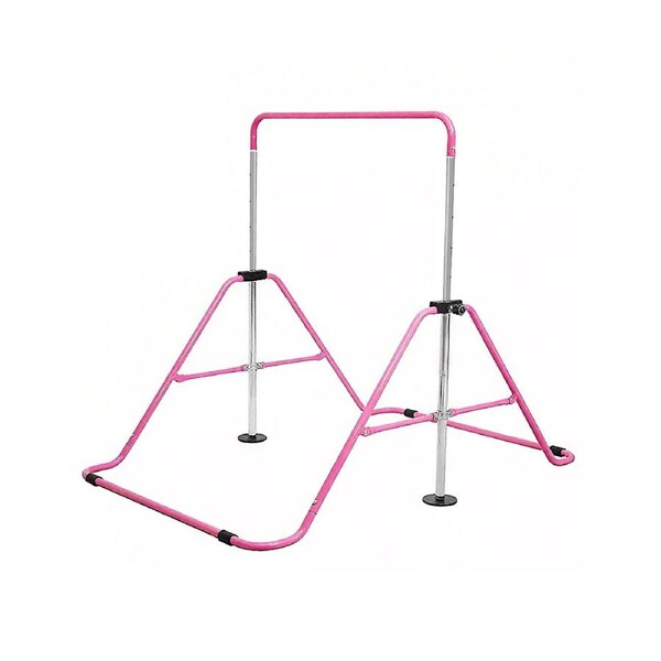 FITNESS MASTER Kids Gymnastics Bars Training Horizontal Bar Monkey Kip Bar Pink