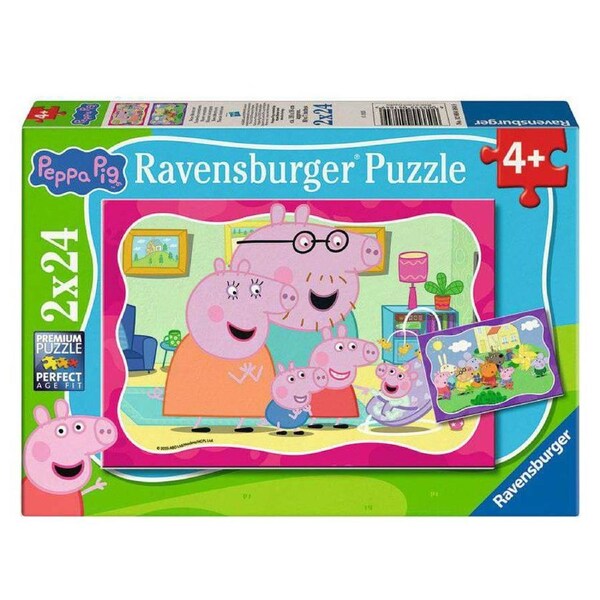 Ravensburger Peppa Pig 2 x 24 Piece Jigsaw Puzzle