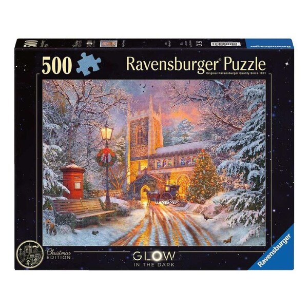Ravensburger Magical Christmas Glow in the Dark 500 Piece Jigsaw Puzzle
