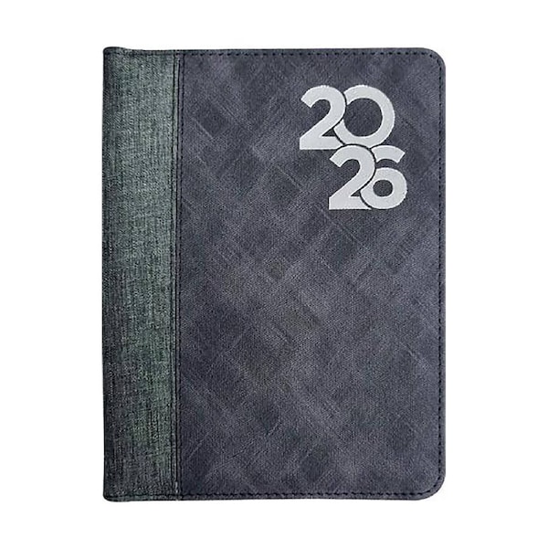 Centurion 2026 Diary Fabric A5 Week to View Black Wiro, Sunbird Y-DCD-WA57