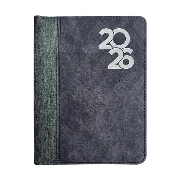 Centurion 2026 Diary Fabric A4 Day to Page Black Wiro, Sunbird Y-DCD-WA41
