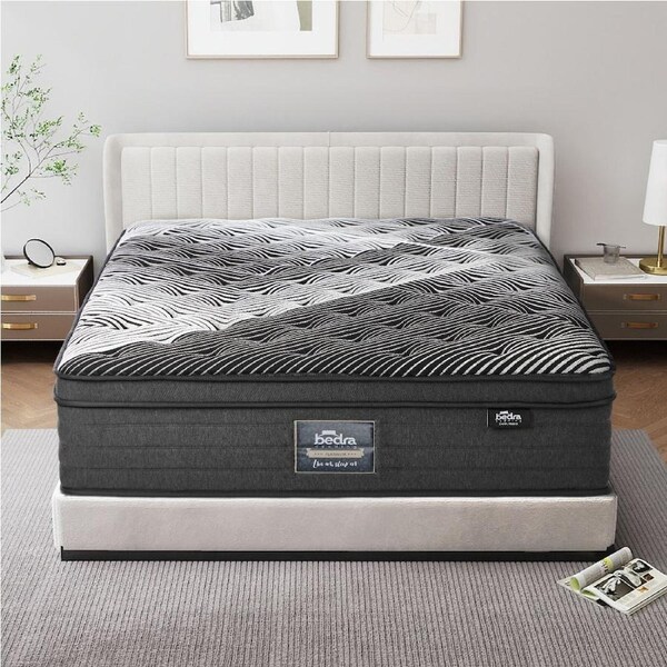 Bedra Queen Mattress 35cm Bamboo Pocket Spring Euro Top