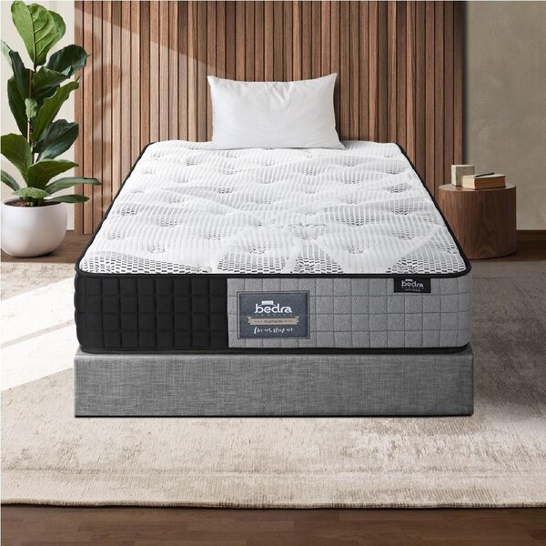 Bedra 24cm Single Tight Top Mattress Foam Pocketed Springs