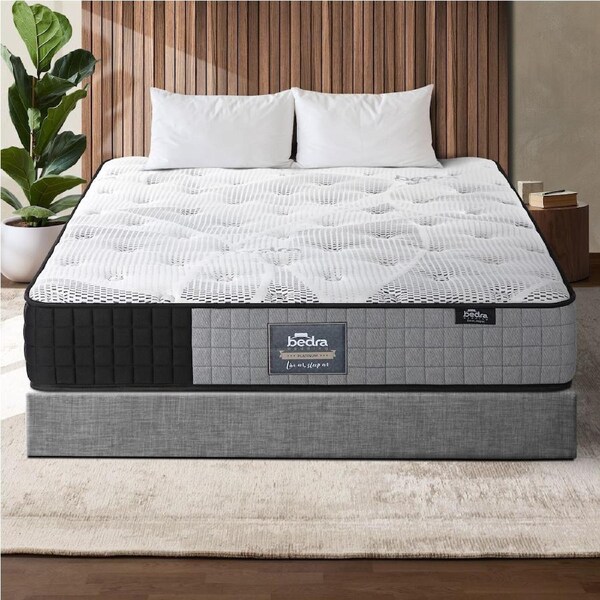 Bedra 24cm Queen Tight Top Mattress Foam Pocketed Springs
