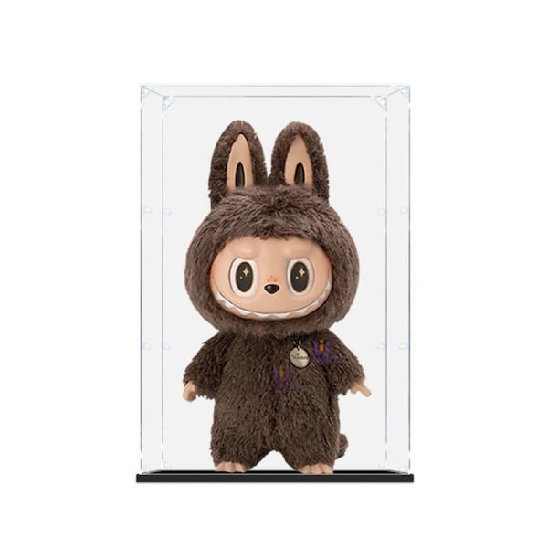 Acrylic Display Case for Pop Mart Labubu The Monsters Zimomo I Found You/Angel in Clouds Figure Storage Box Dust Proof Glue Free