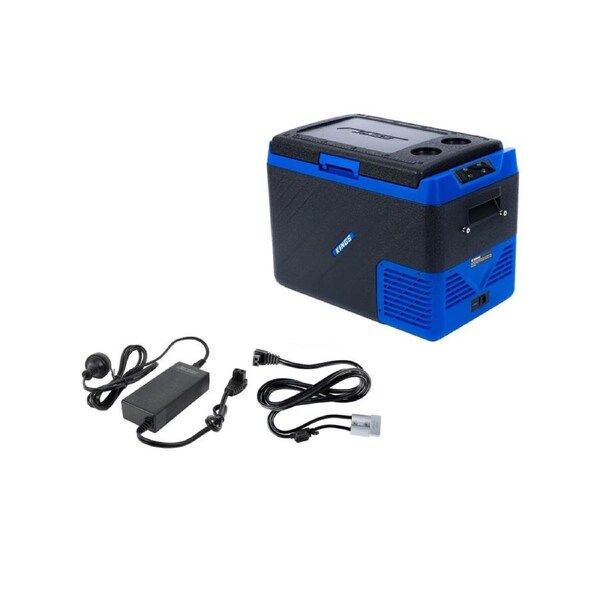 Kings Escape 40 fridge 12V & 24V + AC to 12V Fridge Adapter + 1.8m Fridge Cable