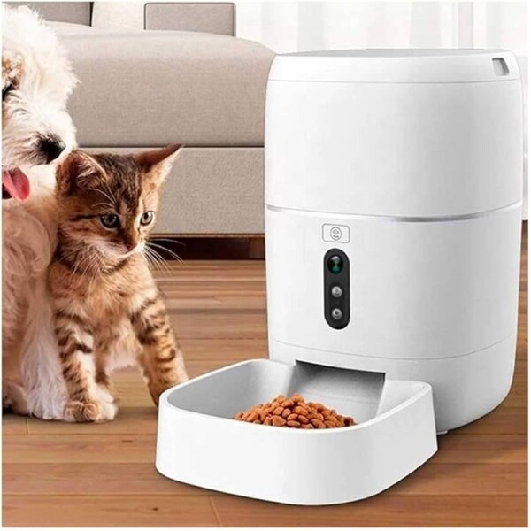 Smart Feeder 3L, Wi-Fi, Food Dispenser, App Automatic Feeding, Manual Feeding, Schedule Feeding, Check Feeding Status, Voice Recorder, for Big or Small Pets