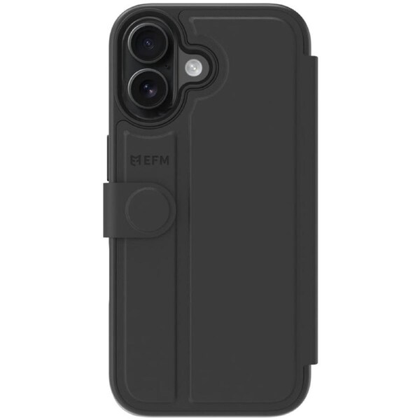 EFM Venice Wallet Case for iPhone 17 - Black [EFCVEAE615BLA]