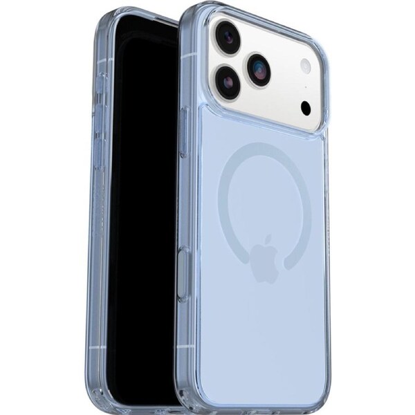 [77-98874] OtterBox Symmetry MagSafe iPhone 17 Pro Max Silver Glade Blue Case with Camera Control