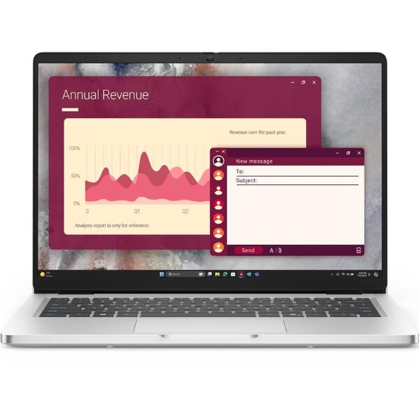 DELL Pro 14 PC14250 Intel Core Ultra 7 255U Laptop 35.6 cm (14") Full HD+ 16 GB DDR5-SDRAM 512 GB SSD Wi-Fi 6E (802.11ax) Windows 11 Pro Silver