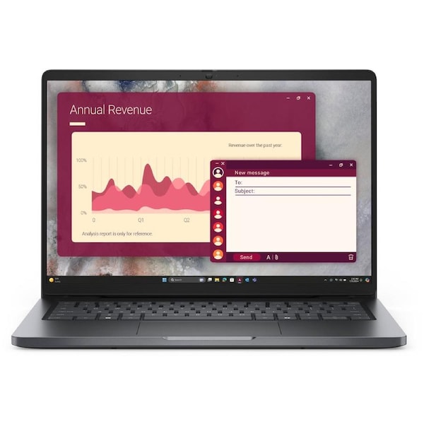 DELL Pro 14 PC14250 Intel Core 7 150U Laptop 35.6 cm (14") Full HD+ 16 GB DDR5-SDRAM 512 GB SSD Wi-Fi 6 (802.11ax) Windows 11 Pro Black