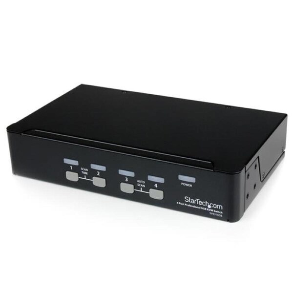StarTech.com 4 Port Professional VGA USB KVM Switch with Hub