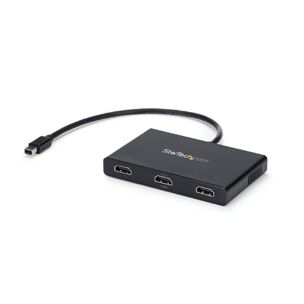 StarTech.com 3-Port Multi Monitor Adapter - Mini DisplayPort to HDMI MST Hub - Triple 1080p or Dual 4K 30Hz - Video Splitter for Extended Desktop Mode on Windows Only - mDP 1.2 to 3x HDMI