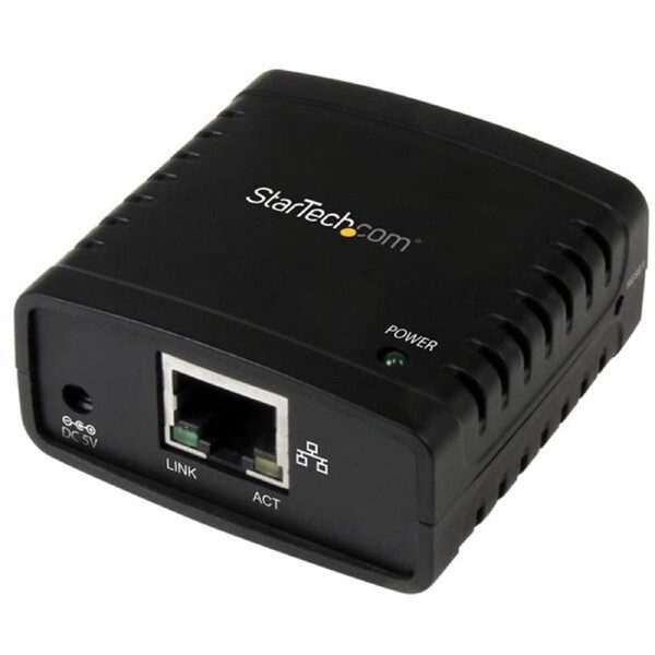StarTech.com 10/100Mbps Ethernet to USB 2.0 Network LPR Print Server